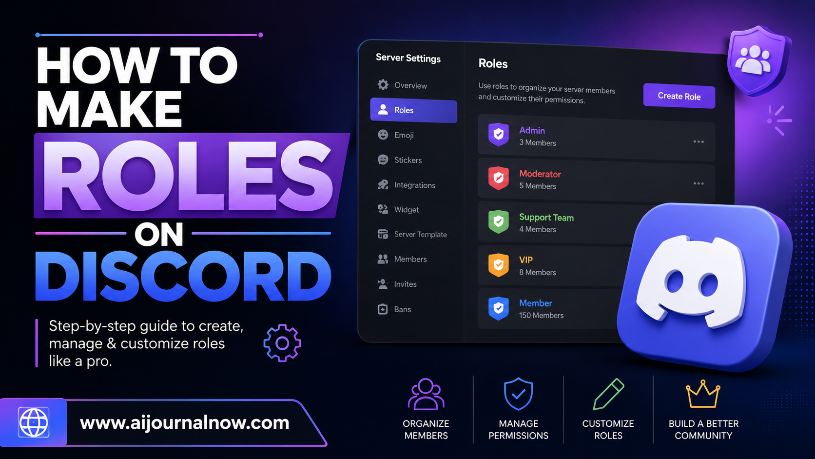 how to make roles on discord
