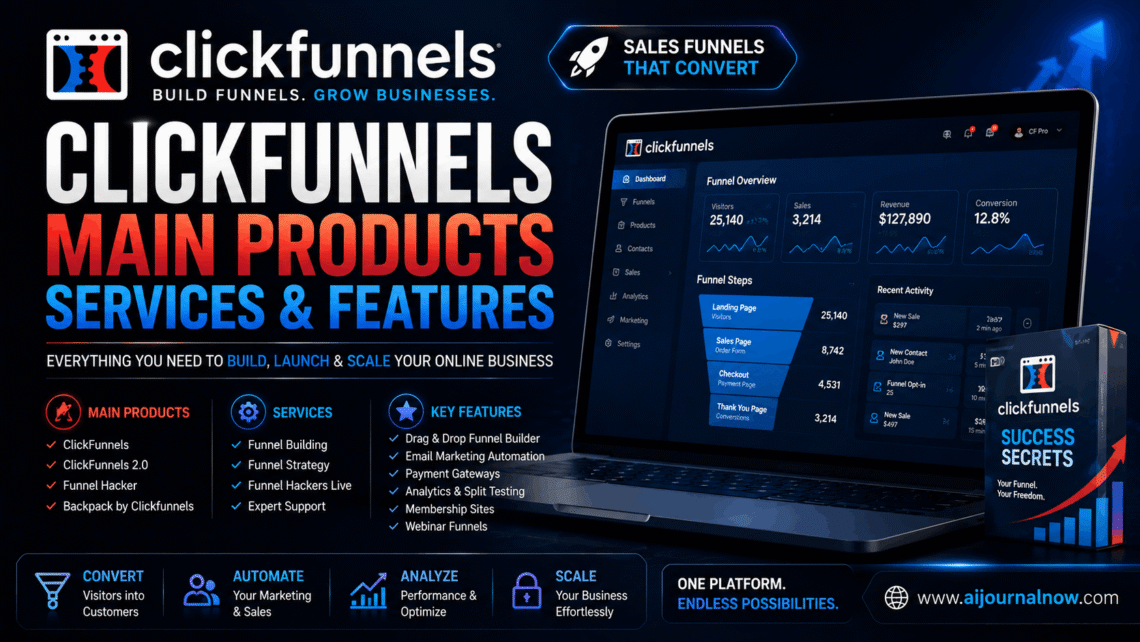 ClickFunnels Main Products Services Features